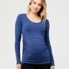 Organic Nursing Top Denim Marle