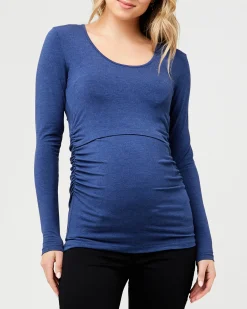 Organic Nursing Top Denim Marle