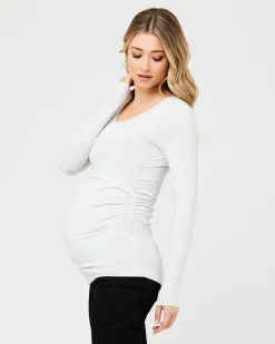 Organic Nursing Top Silver Marle