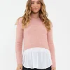Patty Detachable Nursing  Knit Dusty Pink