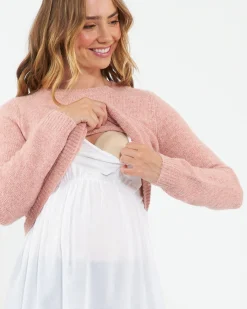 Patty Detachable Nursing  Knit Dusty Pink