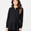 Peplum Shirt Black