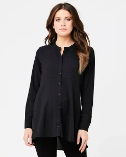 Peplum Shirt Black
