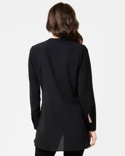 Peplum Shirt Black