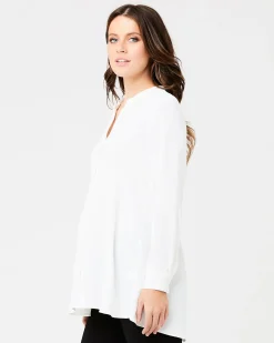 Peplum Shirt White