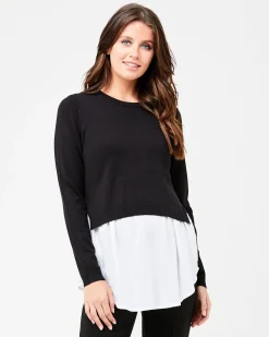 Pia Nursing Knit Black