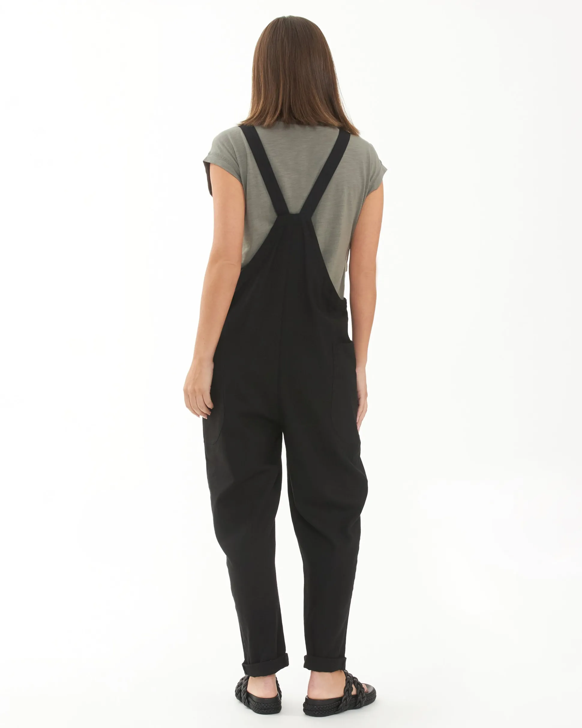 Poppy Linen Jumpsuit Black