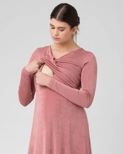 Portia Nursing Dress Rouge