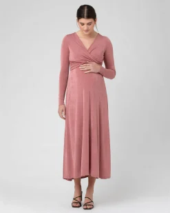 Portia Nursing Dress Rouge