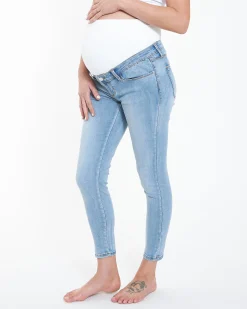 Rebel Ankle Grazer Jegging Pale Blue
