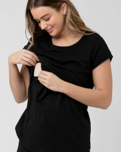 Richie Nursing Tee Black