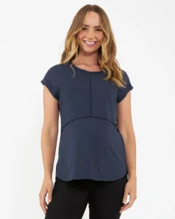 Richie Nursing Tee Indigo