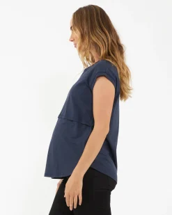 Richie Nursing Tee Indigo