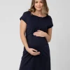 Roxie Nursing Dress Navy