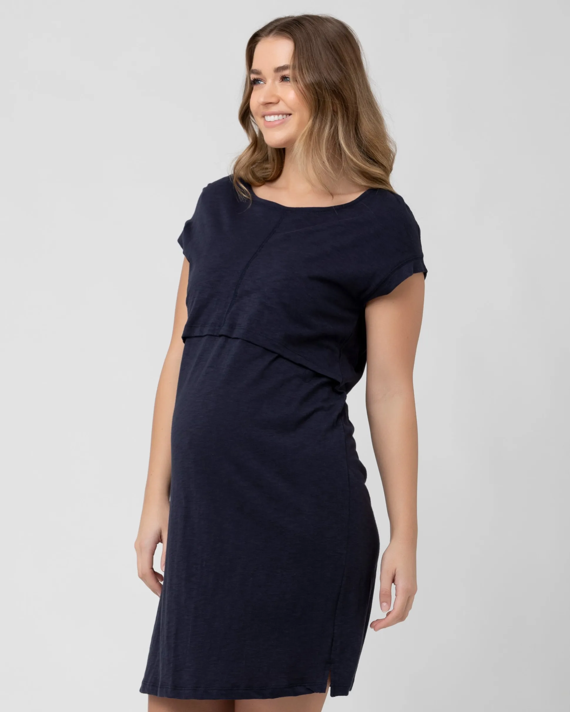 Roxie Nursing Dress Navy