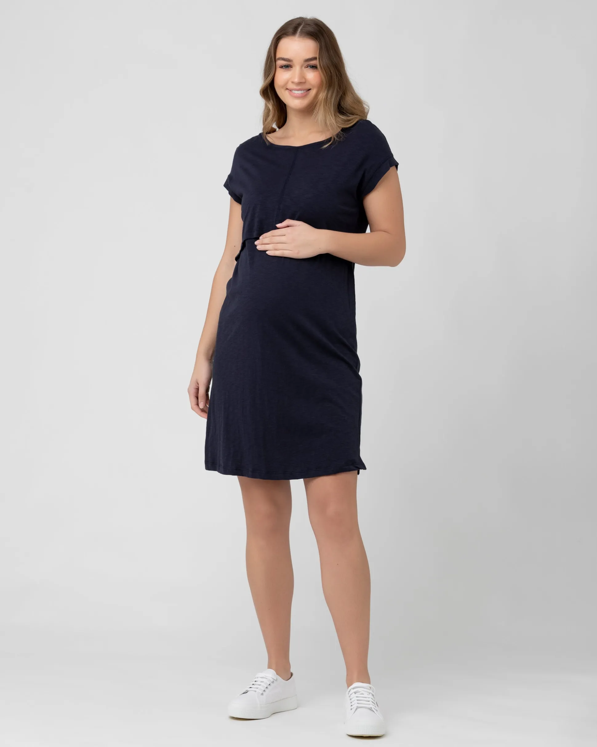 Roxie Nursing Dress Navy