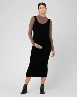Ruby Rib Nursing Dress  Mocha
