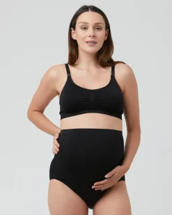 Seamless Nursing Bra Black
