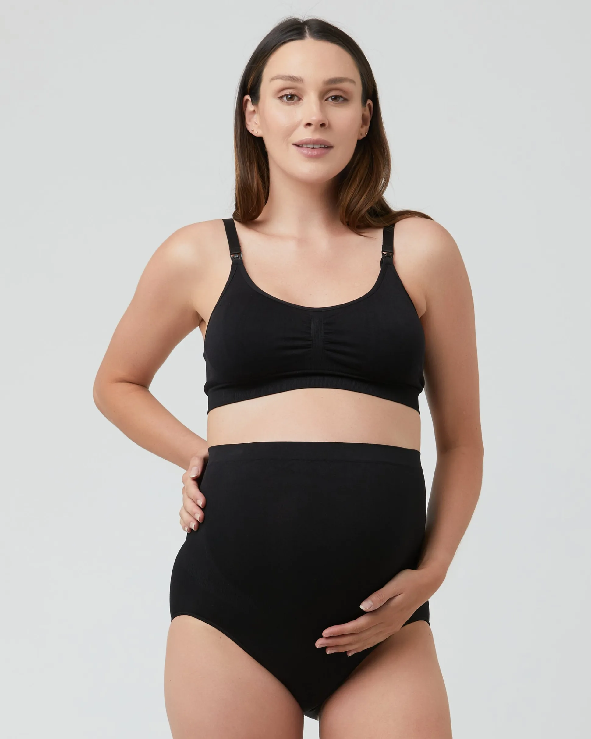 Seamless Nursing Bra Black