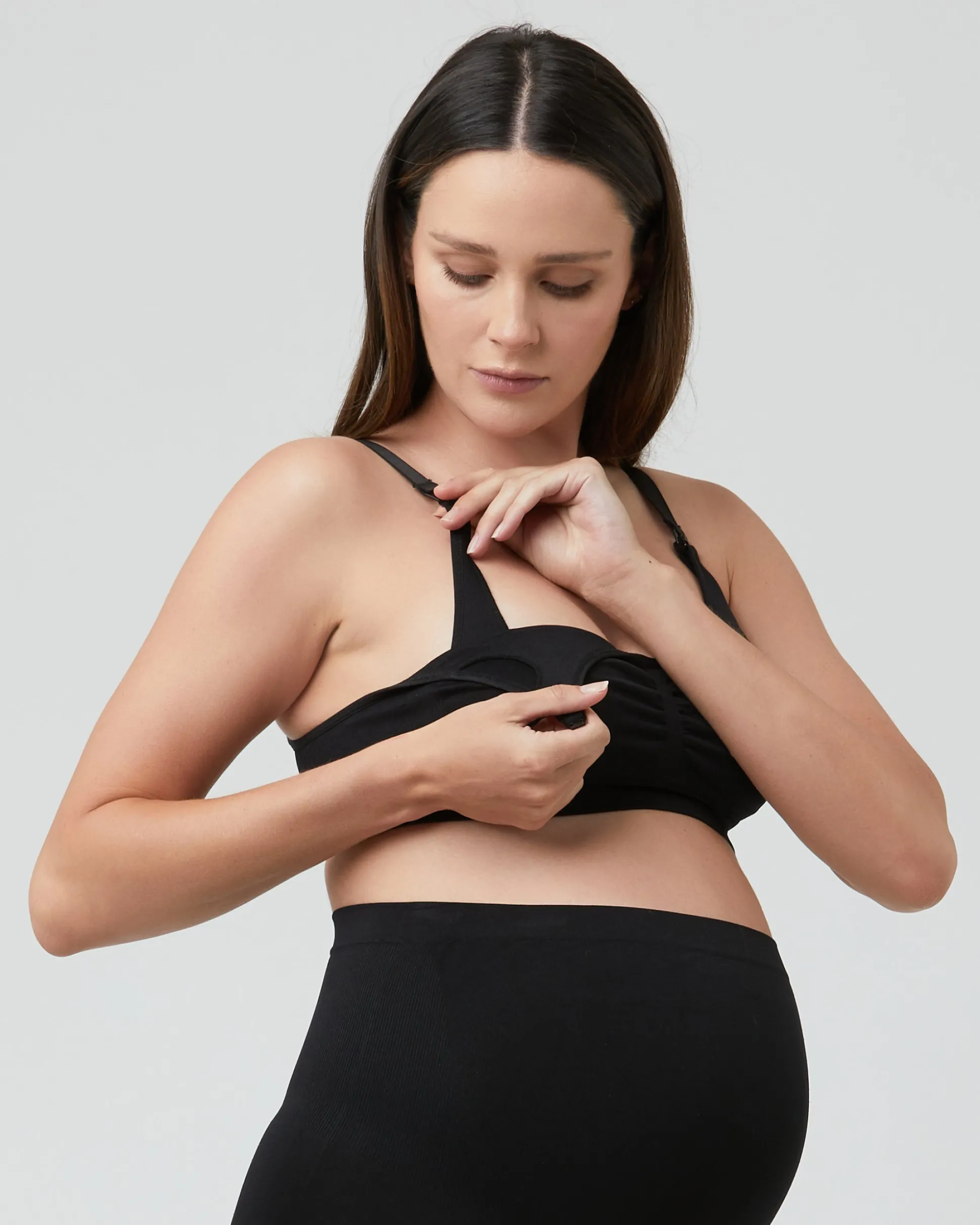 Seamless Nursing Bra Black