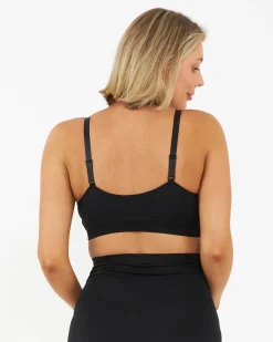 Seamless Nursing Bralette Black