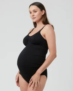 Seamless Nursing Tank Black