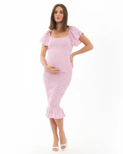 Selma Shirred Dress  Multi