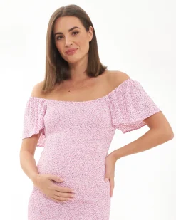 Selma Shirred Dress  Multi