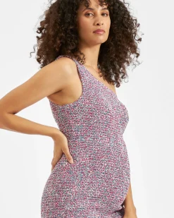 Skipper One Shoulder Dress Pink / Blue