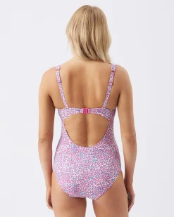 Skipper Tie Front One Piece Pink / Blue