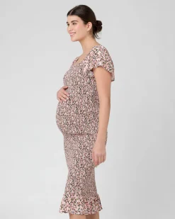 Sophia Shirred Dress  Black