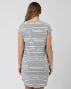 Stevie Nursing Nightie Silver/White/Black