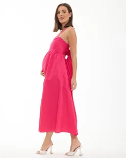 Tamara Tie Back Dress Hot Pink