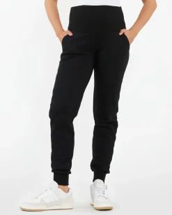 Taylor Over Tummy Joggers  Black