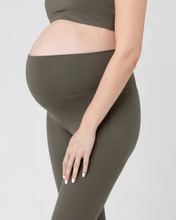 Tempo Crop Legging Khaki