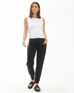 Tencel Off Duty Pant Black