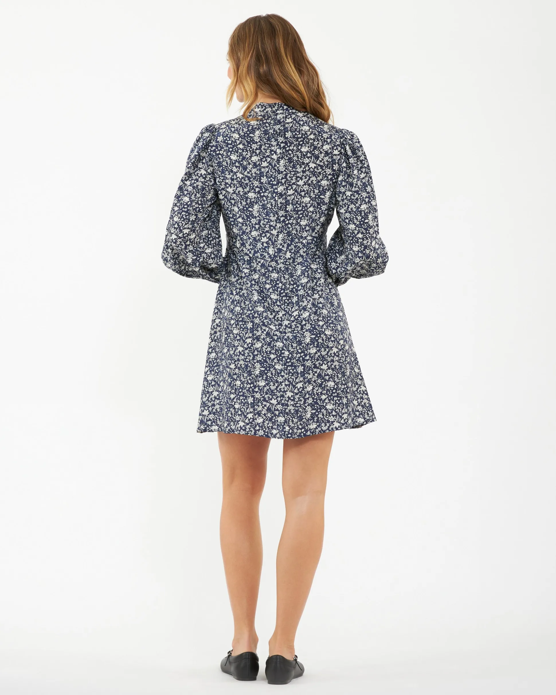 Thea Dress Navy / White