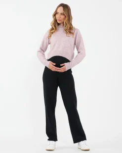 Tia Crop  Knit  Pink Marle