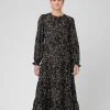 Trixie Tiered Dress  Black / Natural