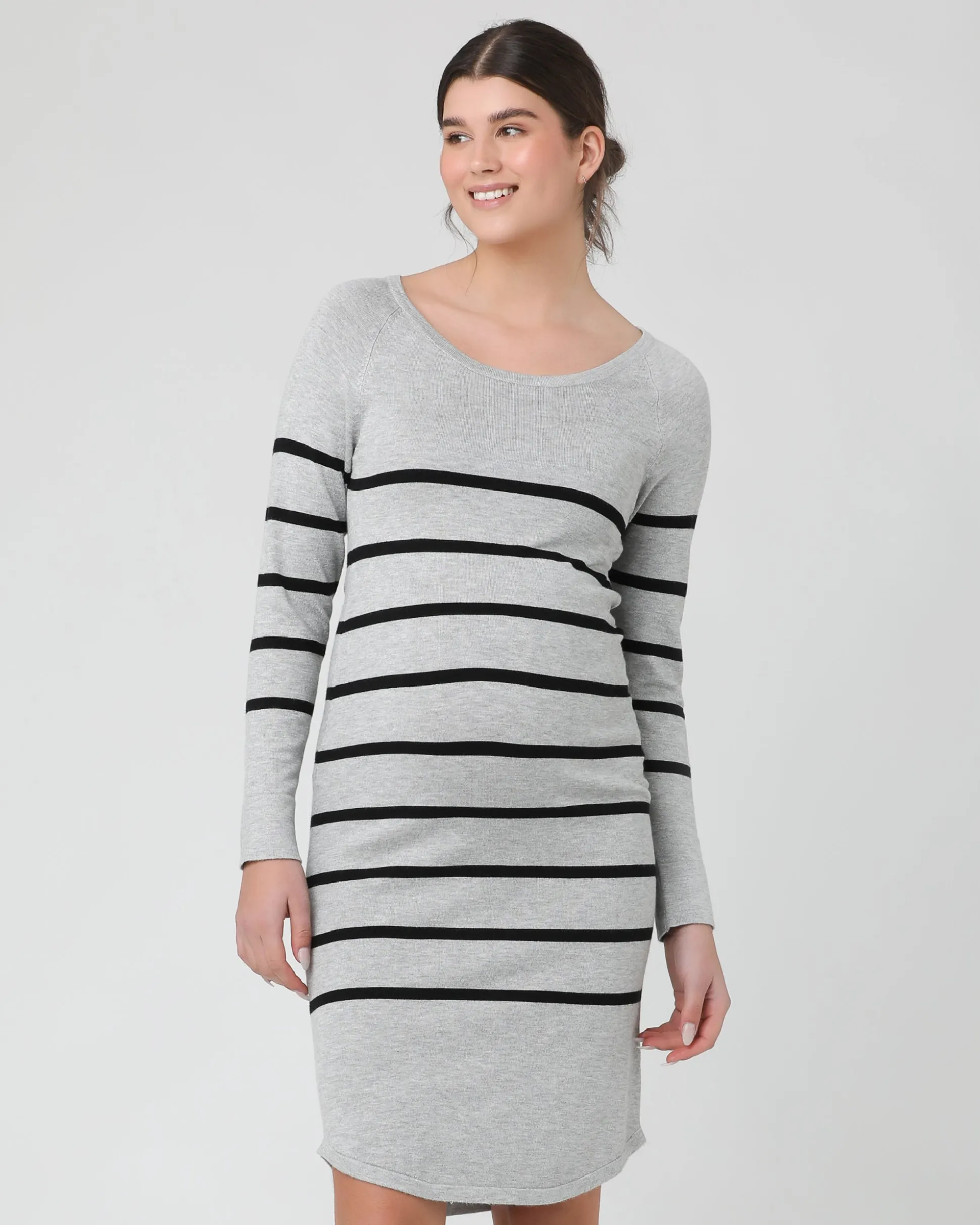 Valerie Tunic Dress Grey/Black
