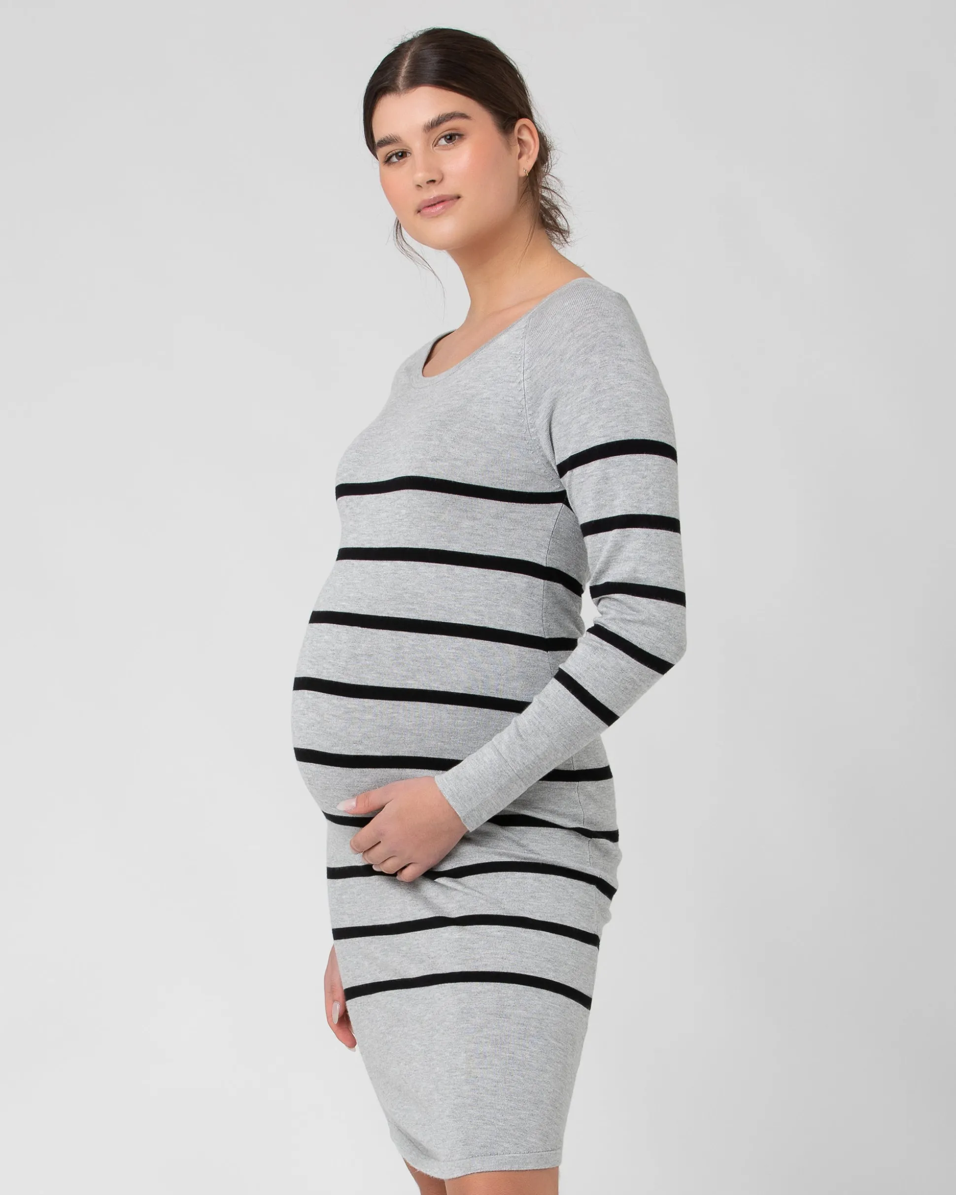 Valerie Tunic Dress Grey/Black