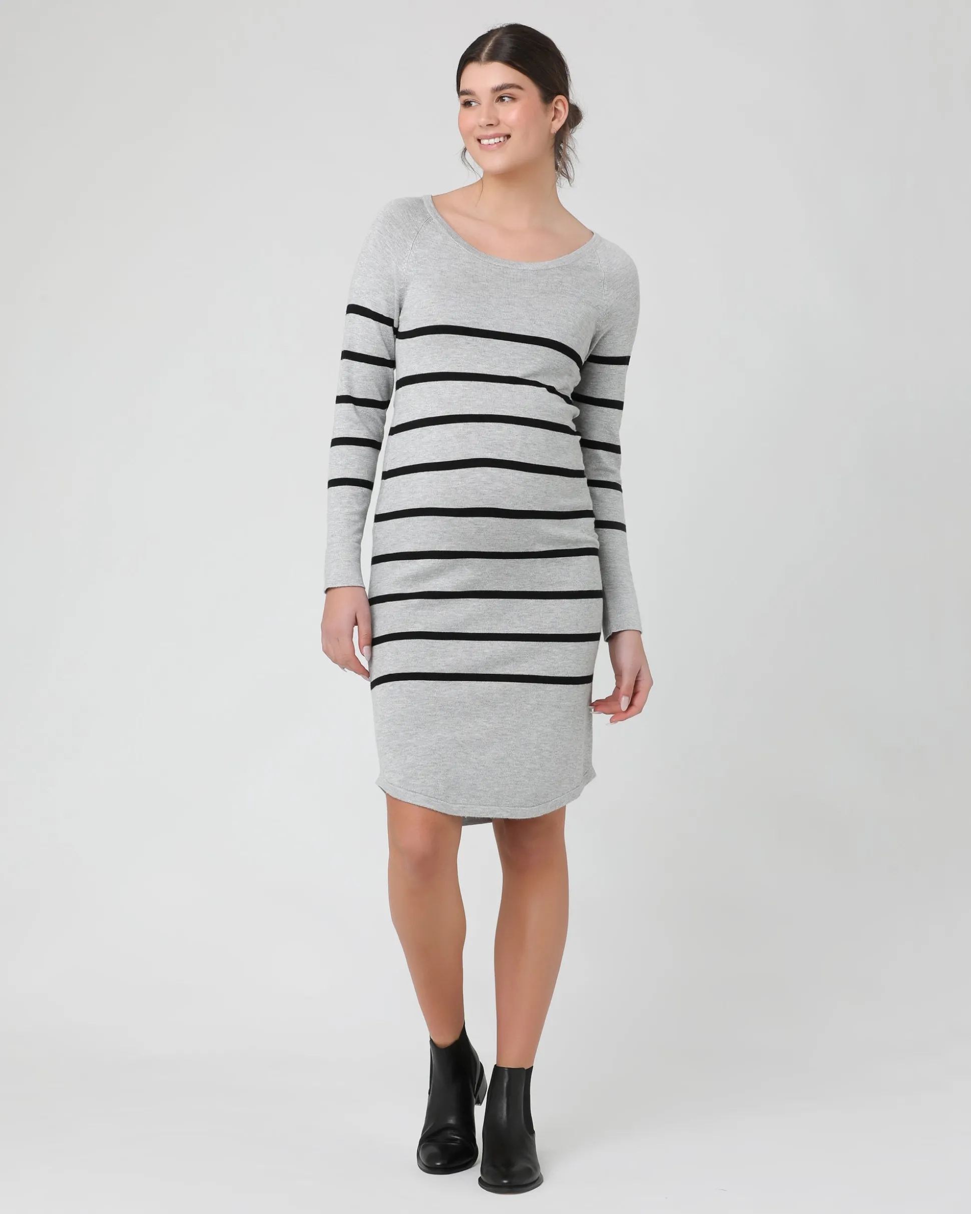 Valerie Tunic Dress Grey/Black