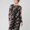 Wild Bloom Nursing Dress Black