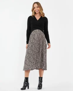 Willa Nursing Knit Black