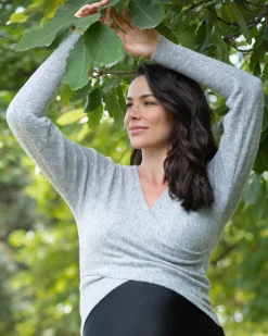 Willa Nursing Knit Silver Marle